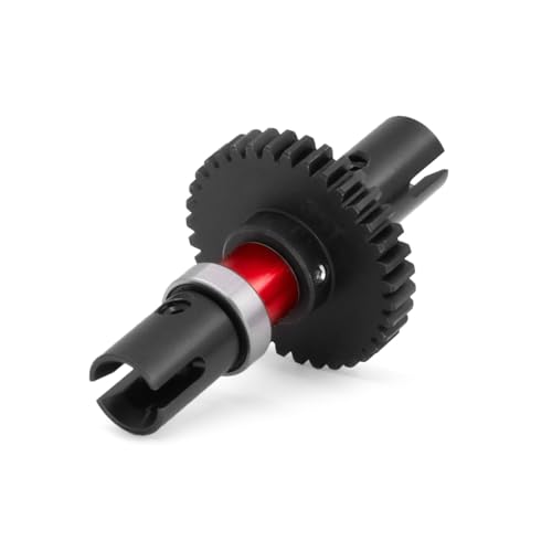 JOYSOG RC Differentialgetriebe Slipper Teil für ARRMA 1/7 6s Infraction Typhon Metall Center Differential zu gerader Welle Montage (41t & rot) von JOYSOG