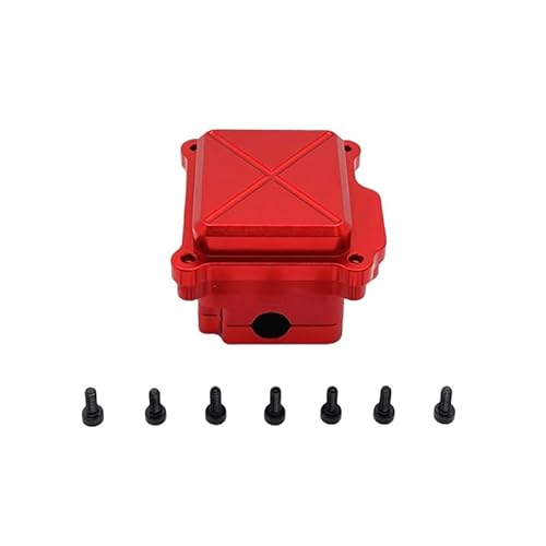 JOYSOG RC ESC Empfängerbox für MJX Go 1/14 14209 14210 Metall Elektronische Geschwindigkeitsregelung Empfänger Schutzkoffer (Rot) von JOYSOG