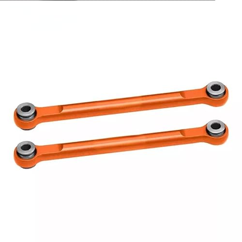 JOYSOG RC Lenkstange, Aluminiumlegierung, Vorderlenkstangenset für TRAXXAS Mini MAXX RC Monster Truck Link Zugstange, Upgrade-Teile (Orange) von JOYSOG