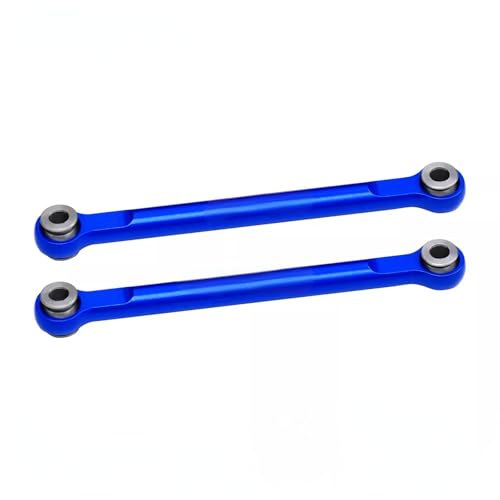 JOYSOG RC Lenkstange, Aluminiumlegierung, Vorderlenkstangenset für TRAXXAS Mini MAXX RC Monster Truck Link Zugstange, Upgrade-Teile (blau) von JOYSOG