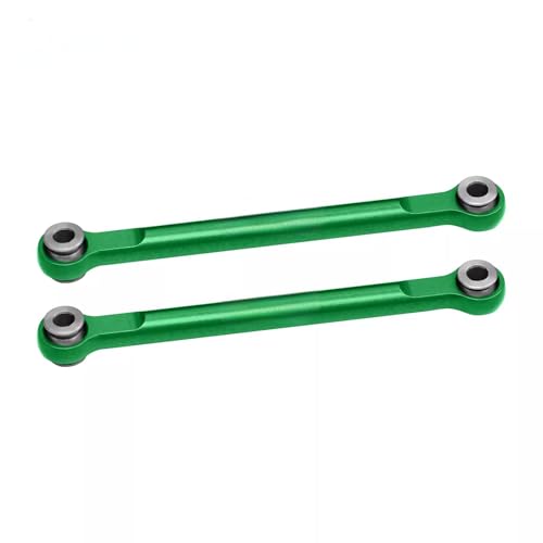 JOYSOG RC Lenkstange, Aluminiumlegierung, Vorderlenkstangenset für TRAXXAS Mini MAXX RC Monster Truck Link Zugstange, Upgrade-Teile (grün) von JOYSOG