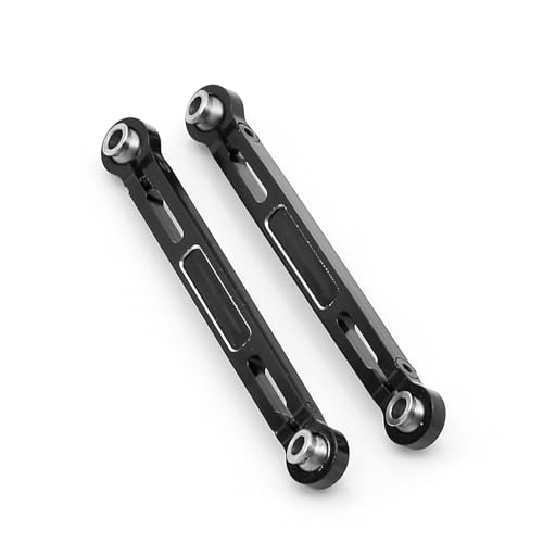 JOYSOG RC Lenkstange, Aluminiumlegierung, Vorderlenkstangenset für TRAXXAS Mini MAXX RC Monster Truck Link Zugstange Upgrade-Teile (Typ 2 & Schwarz) von JOYSOG