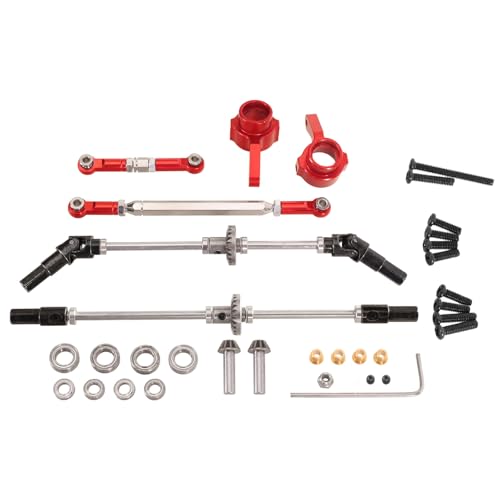 JOYSOG RC Parts for 1:12 MN82 LC79 MN78 Metal Front Rear Axle Assembly Steering Cup Steering Rod Kit von JOYSOG