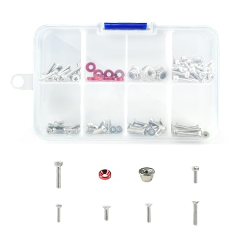 JOYSOG RC Schrauben-Set für Arrma 1/18 Granit Grom/1/18 Typhon Grom/1/14 Mini Mojave Grom Schrauben Pins Muttern RC Crawler Zubehör von JOYSOG