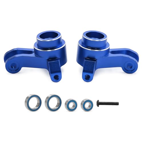 JOYSOG RC Vorderlenkbecher für TRAXXAS MINI MAXX Monster Truck-107154-1 Aluminium Vorderlenkknöchel Montage (blau) von JOYSOG