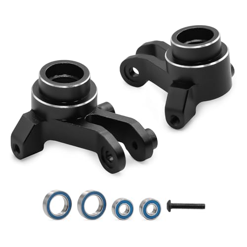 JOYSOG RC Vorderlenkbecher für TRAXXAS MINI MAXX Monster Truck-107154-1 Aluminium Vorderlenkknöchel Montage (schwarz) von JOYSOG