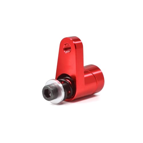 JOYSOG Servohorn aus Metall, Aluminium, 20 Zähne, für ARRMA 1/18 Granit GROM/1/18 Typhon GROM/1/14 Mini Mojave GROM RC Servo Arm Horn Teile (rot) von JOYSOG