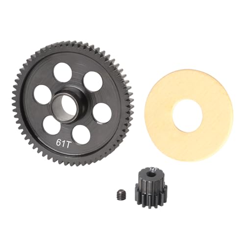 JOYSOG Stirnrad aus Metall, Stahl, 61T, für Arrma Fury Mega 1/10 RC Hauptgetriebe und 14T Ritzel, Upgrades Teile Zubehör von JOYSOG