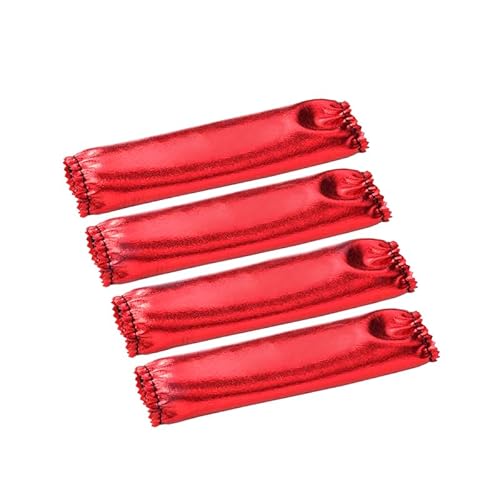 JOYSOG Stoßdämpfer-Staubschutz für TRAXXAS 1/8 6S MAXX SLASH-102076-4 RC-Dämpfer-Staubschutz-Zubehör, 4 Stück (rot) von JOYSOG