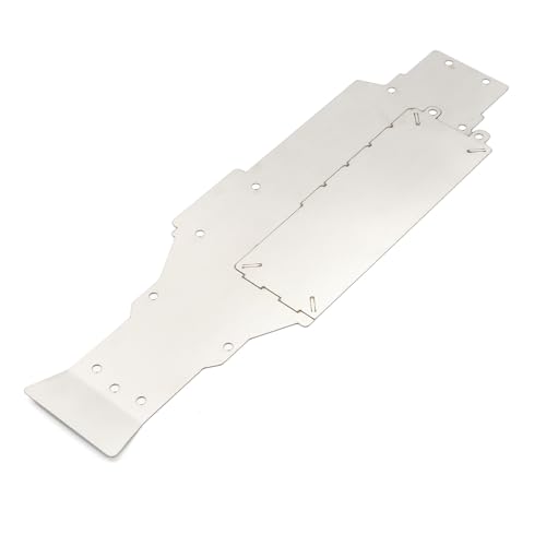 JOYSOG für Tamiya XV-01 1/10 RC Chassis Armor Guard Platte, Edelstahl Front Rear Chassis Armor Protection Plate Skid Plate Parts (nur Chassis-Schutzplatte) von JOYSOG