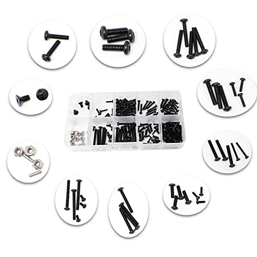 RC Schrauben Kit Schrauben Sortiment Set für Traxxas 1/18 TRX4M RC Auto, RC Reparatur Werkzeug Kit Hardware Befestigungselemente Zubehör von JOYSOG