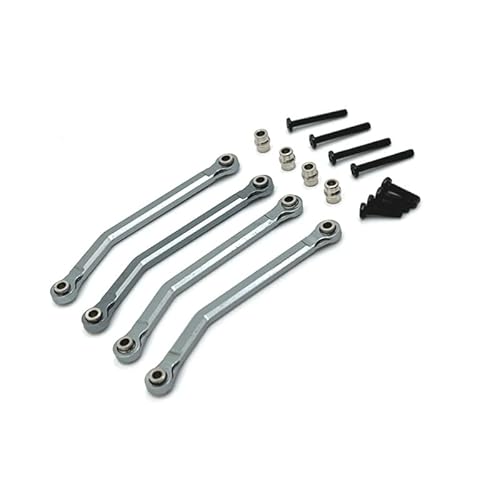 JOYSOG Spurstange aus Aluminiumlegierung für FMS 1/24 Power Wagon FCX24 RC Car, 4 Stück Radstand Verbindungsstange Chassis Feste Verbindungsstücke (Titan) von JOYSOG