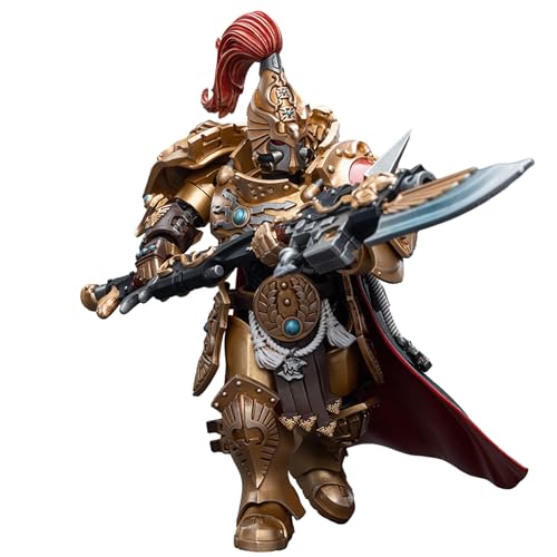 JOYTOY 1/18 Actionfigur Warhammer 40.000 Adeptus Custodes Schild Captain mit Guardian Speer, 12 cm hoch, bewegliches Modell, Sammelfigur JOYTOY 1/18 Actionfigur Warhammer 40.000 Adeptus Custodes Schild Captain mit Guardian Speer, 12 cm hoch, bewegliches Modell, Sammelfigur von JOYTOY