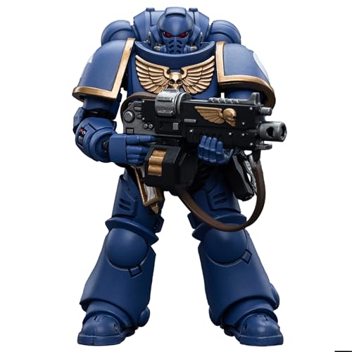 JOYTOY 1/18 Spielzeugfigur Warhammer 40k, Ultramarines Intercessors, 13 cm Sammelfigur, 15 Jahre und älter, Die perfekte Wahl für Fans und Sammler von JOYTOY