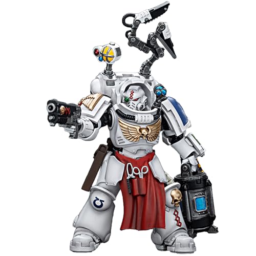 JOYTOY 1/18 Warhammer 40,000, Ultramarines Apothecary Biologis, 13 cm Sammelfigur,15 Jahre und älter, Die perfekte Wahl für Fans und Sammler von JOYTOY