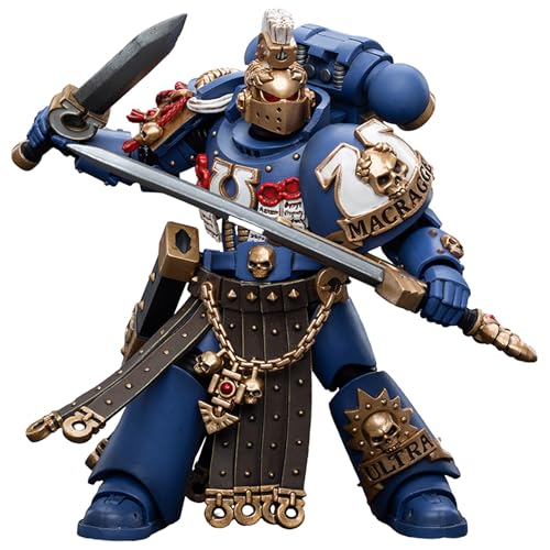 JOYTOY 1/18 Warhammer 40k, Ultramarines Honour Guard Chapter Champion, 13 cm Sammelfigur, 15 Jahre und älter, Die perfekte Wahl für Fans und Sammler von JOYTOY