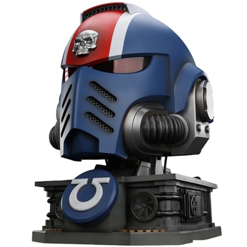 JOYTOY 1:1 Titus Wearable Helmet Warhammer 40K Actionfiguren Ultramarines Lieutenant Titus' MKX Helm und Präsentationsständer Sammlermodell 43,9 cm Geburtstagsgeschenke Vorbestellung im Oktober von JOYTOY
