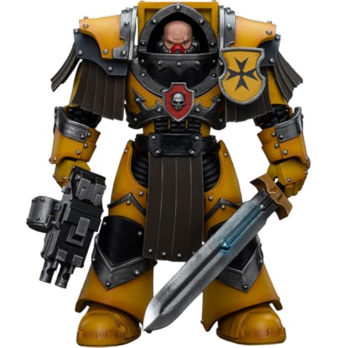 JOYTOY 40K Collectible Figure: Imperial Fists Legion Cataphractii Terminator Squad Legion Cataphractii Sergeant with Power Sword 1:18 Scale Action Figures JT9374 JOYTOY 40K Collectible Figure: Imperial Fists Legion Cataphractii Terminator Squad Legion Cataphractii Sergeant with Power Sword 1:18 Scale Action Figures JT9374 von JOYTOY