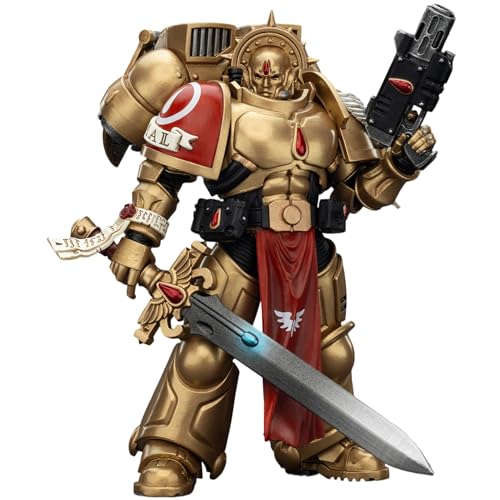 JOYTOY Blood Angels Sanguinary Guard 1 Warhammer 40K 1/18 Actionfiguren Blood Angels Sanguinary Guard 1 mit Inferno-Pistole und Encarmine-Klinge, Sammlermodell, 12 cm, Geschenke, Vorbestellung im von JOYTOY