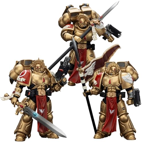 JOYTOY Blood Angels Sanguinary Guard Warhammer 40K 1/18 Actionfiguren, Blood Angels Sanguinary Guard 3 Stück Sammlermodell 12,1 cm Geburtstagsgeschenke Vorbestellung im September von JOYTOY