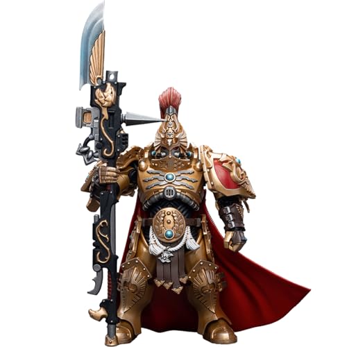 JOYTOY JT7790 40K 1/18 Action Figur Spielzeug, Adeptus Custodes Shield Captain with Guardian Spear, 4-Zoll Geschenk für Action Figure Enthusiasten und Sammler (MSS-7790) von JOYTOY