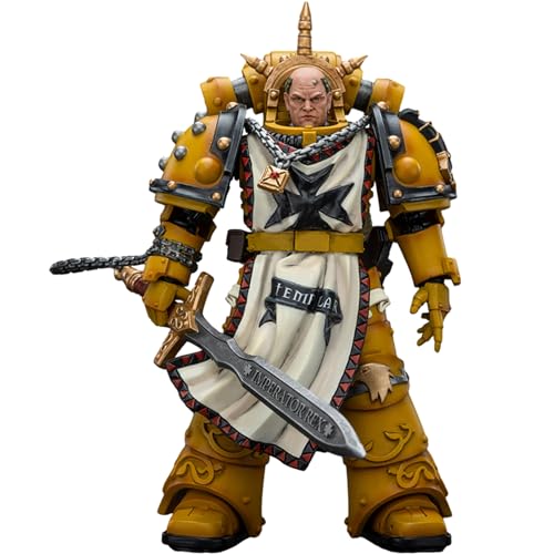 JOYTOY JT9237 40K 1/18 Action Figur Spielzeug, Imperial Fists Sigismund, First Captain of The Imperial Fists, 4-Zoll Geschenk für Action Figure Enthusiasten und Sammler von JOYTOY