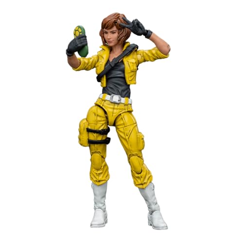 JOYTOY TMNT-April O'Neil Actionfiguren im Maßstab 1:18, 9,5 cm, bewegliche Gelenke und abnehmbare Waffen, tolle Geschenke für Anime-Filmfans und Sammler JOYTOY TMNT-April O'Neil Actionfiguren im Maßstab 1:18, 9,5 cm, bewegliche Gelenke und abnehmbare Waffen, tolle Geschenke für Anime-Filmfans und Sammler von JOYTOY