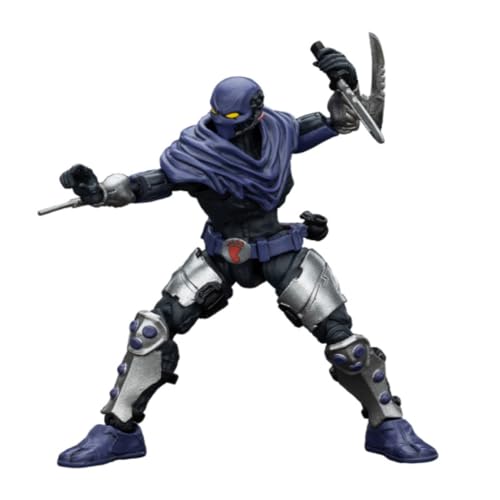JOYTOY TMNT-Foot Clan A Actionfiguren im Maßstab 1:18, bewegliche Gelenke und abnehmbare Waffen, tolles Geschenk für Anime-Film-Fans und Sammler von JOYTOY
