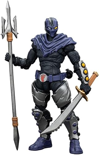 JOYTOY TMNT-Foot Clan B Actionfiguren im Maßstab 1:18 – 10,7 cm, bewegliche Gelenke und abnehmbare Waffen, tolles Geschenk für Anime-Film-Fans und Sammler von JOYTOY