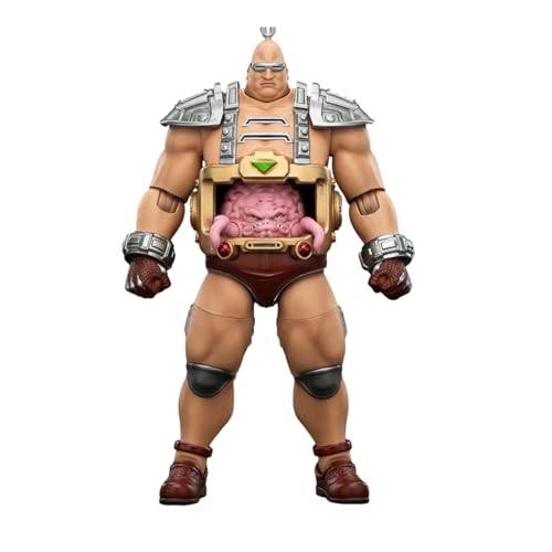 JOYTOY TMNT-Krang Actionfiguren im Maßstab 1:18, 16 cm, bewegliche Gelenke und abnehmbare Waffen, tolles Geschenk für Anime-Filmfans und Sammler von JOYTOY