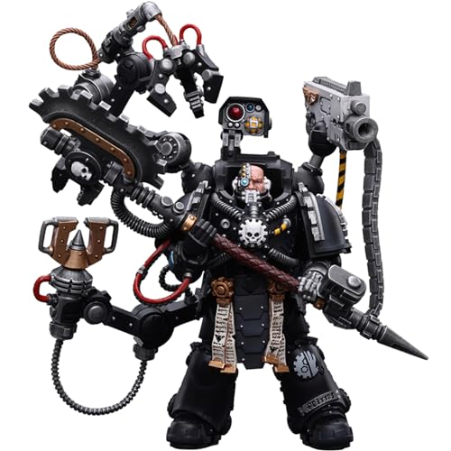 JOYTOY WH 40K 1/18 Action Figur Spielzeug, Iron Hands lron Father Feirros, 4-Zoll Geschenk für Action Figure Enthusiasten und Sammler (JT7530) von JOYTOY