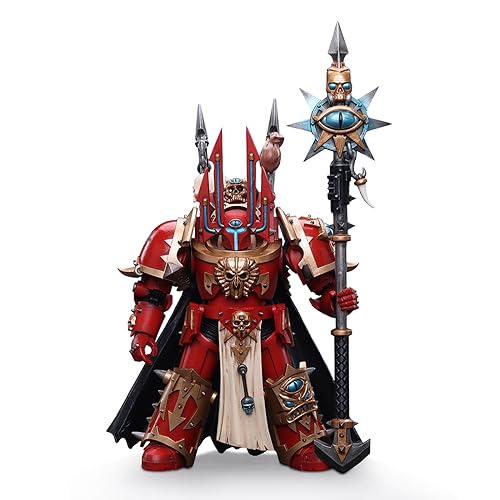 JOYTOY WH 40K 1/18 Mecha Action Figur ChaosSpace Marines Crimson Slaughter Sorcerer Lord in Terminator Armour 1/18 Collectible Action Figur Model (12cm JOYTOY WH 40K 1/18 Mecha Action Figur ChaosSpace Marines Crimson Slaughter Sorcerer Lord in Terminator Armour 1/18 Collectible Action Figur Model (12cm von JOYTOY