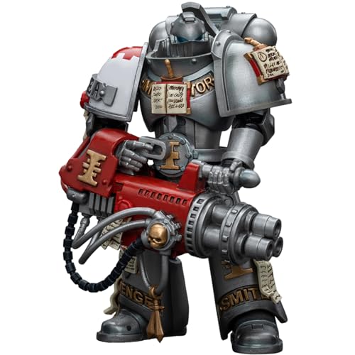 JOYTOY WH 40K Action Figur Grey Knights Strike Squad Grey Knight with Psilencer 1/18 Scale Collectible Action Figur, 4-Zoll (JT9005) von JOYTOY