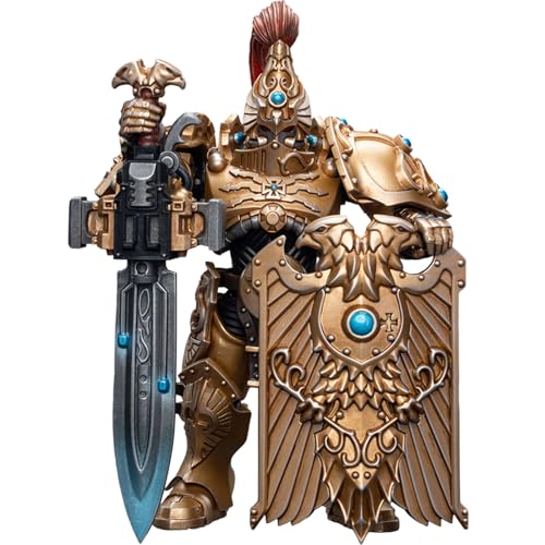 JOYTOY WH 40K Adeptus Custodes Custodian Guard with Sentinel Blade and Praesidium Shield 1:18 Scale Collectible Action Figure von JOYTOY