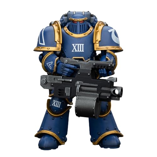 JOYTOY Warhammer 40,000 1/18 Action Figure Ultramarines Legion MKIII Tactical Support Squad Legionary with Heavy Bolter Collection Model Geburtstagsgeschenke von JOYTOY