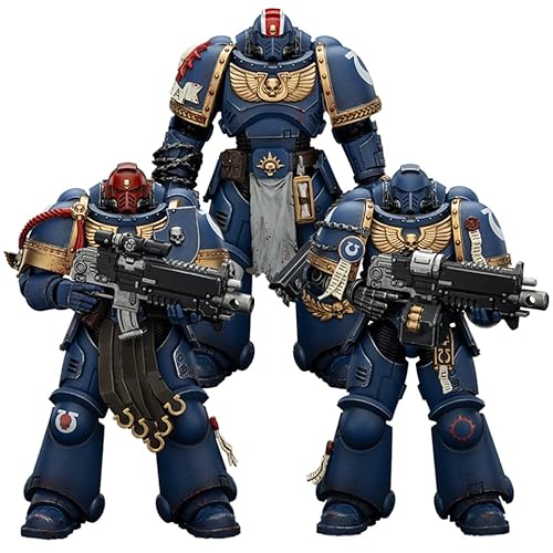 JOYTOY Warhammer 40,000 1/18 Action Figure Ultramarines Lieutenant Titus & Sergeant Gadriel & Brother Chairon -Collectors Edition 3PCS Collection Model Geburtstagsgeschenke Pre-Order von JOYTOY