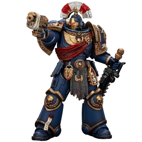 JOYTOY Warhammer 40,000 1/18 Action Figure Ultramarines Secundus Armour with Artificer Bolt, chainsword and Bolt Pistol Collection Model Geburtstagsgeschenke von JOYTOY