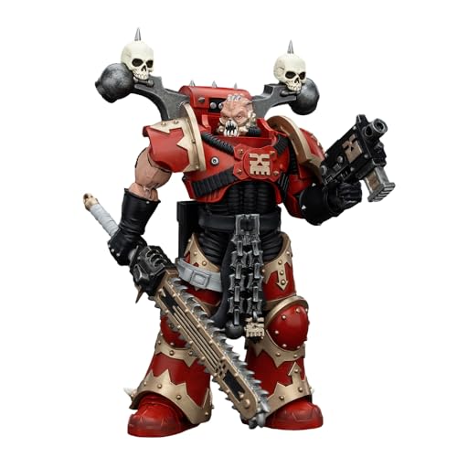 JOYTOY Warhammer 40,000 1/18 Action Figure World Eaters Khorne Berzerker with Eviscerator Chainsword Collection Model Geburtstagsgeschenke von JOYTOY
