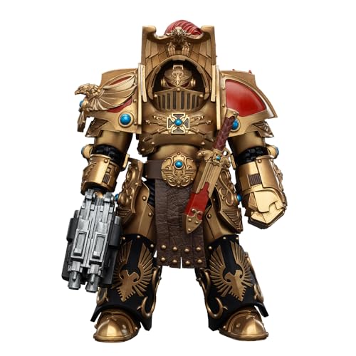 JOYTOY Warhammer 40,000 The Horus Heresy 1/18 Action Figure Legio Custodes Aquilon Terminator Squad Aquilon with Lastrum Storm Bolter Collection Model Geburtstagsgeschenke JT00744 JOYTOY Warhammer 40,000 The Horus Heresy 1/18 Action Figure Legio Custodes Aquilon Terminator Squad Aquilon with Lastrum Storm Bolter Collection Model Geburtstagsgeschenke JT00744 von JOYTOY
