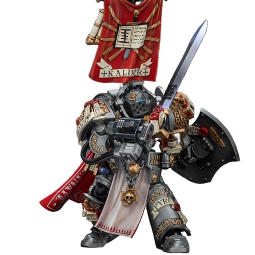 JOYTOY Warhammer 40.000 1/18 Actionfigur Grey Knights Kaldor Draigo 12 cm Sammel-Actionfiguren-Kits von JOYTOY