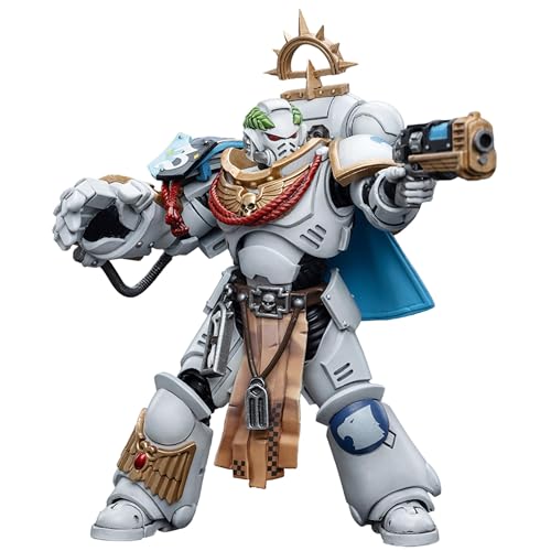 JOYTOY Warhammer 40.000 1/18 Actionfigur Space Marines White Consuls Captain Messinius 12,2 cm Sammel-Actionfiguren Kits von JOYTOY