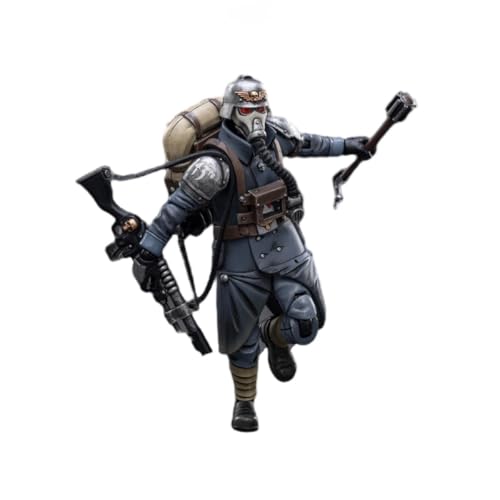 JOYTOY Warhammer 40K 1/18 Action Figure Astra Militarum Death Korps of Krieg Veteran Squad Guardsman Collection Model Geburtstagsgeschenke von JOYTOY