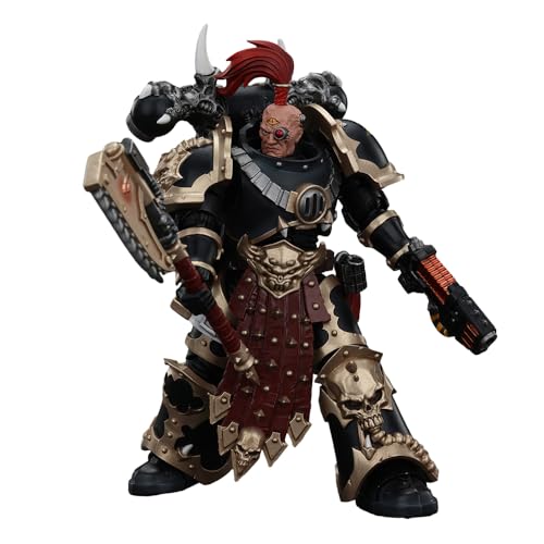 JOYTOY Warhammer 40K 1/18 Action Figure Chaos Space Marines Black Legion Chosen with Plasma Pistol and Power Axe Collection Model Geburtstagsgeschenke JT00959 von JOYTOY