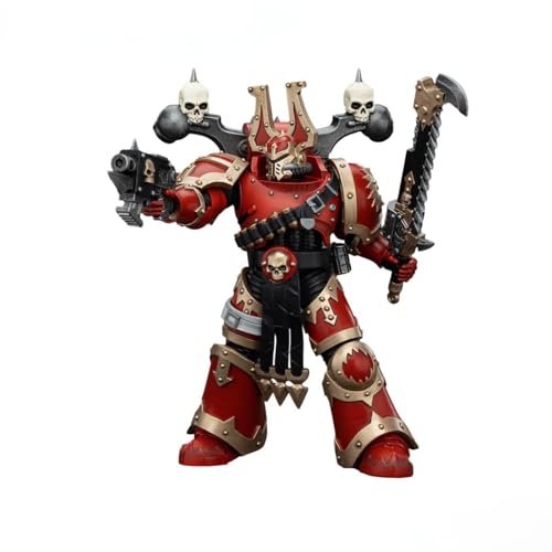 JOYTOY Warhammer 40K 1/18 Action Figure World Eaters Khorne Berzerker 2 Collection Model Geburtstagsgeschenke von JOYTOY