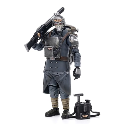 JOYTOY Warhammer 40K 1/18 Actionfigur Astra Militarum Death Korps of Krieg Veteran Squad Specialist Collections Spielzeug von JOYTOY