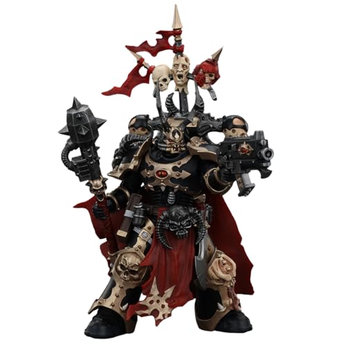 JOYTOY Warhammer 40K 1/18 Actionfigure Chaos Space Marines Black Legion Chosen Champion with Bolter and Power Maul Collection Model Geburtstagsgeschenke von JOYTOY
