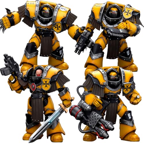 JOYTOY Warhammer 40K 1/18 Actionfiguren Imperial Fists Legion Cataphractii Terminator Squad 4 Stück Sammlermodell JOYTOY Warhammer 40K 1/18 Actionfiguren Imperial Fists Legion Cataphractii Terminator Squad 4 Stück Sammlermodell von JOYTOY