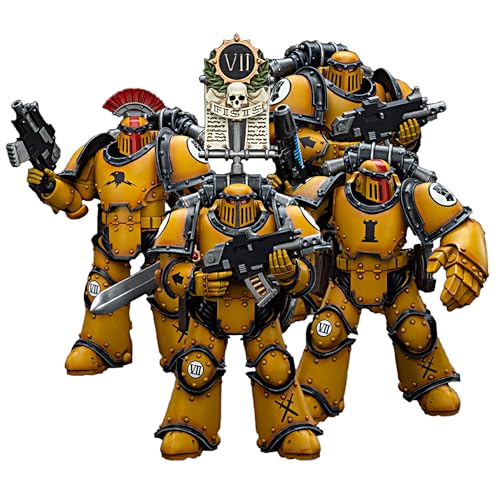 JOYTOY Warhammer 40K 1/18 Actionfiguren Imperial Fists Legion MkIII Tactical Squad 4 Stück Sammlermodell JOYTOY Warhammer 40K 1/18 Actionfiguren Imperial Fists Legion MkIII Tactical Squad 4 Stück Sammlermodell von JOYTOY