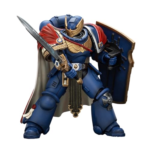 JOYTOY Warhammer 40K 13,7 cm 1/18 Actionfigur SpaceMarine Ultramarines Victrix Ehrengarde mit Sturmschild und Kraftschwert JOYTOY Warhammer 40K 13,7 cm 1/18 Actionfigur SpaceMarine Ultramarines Victrix Ehrengarde mit Sturmschild und Kraftschwert von JOYTOY