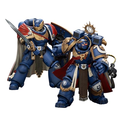 JOYTOY Warhammer 40K Actionfigur SpaceMarine Ultramarines Marneus Calgar, Kapitelmeister und Victrix Ehrengarde mit Sturmschild und Kraftschwert JOYTOY Warhammer 40K Actionfigur SpaceMarine Ultramarines Marneus Calgar, Kapitelmeister und Victrix Ehrengarde mit Sturmschild und Kraftschwert von JOYTOY